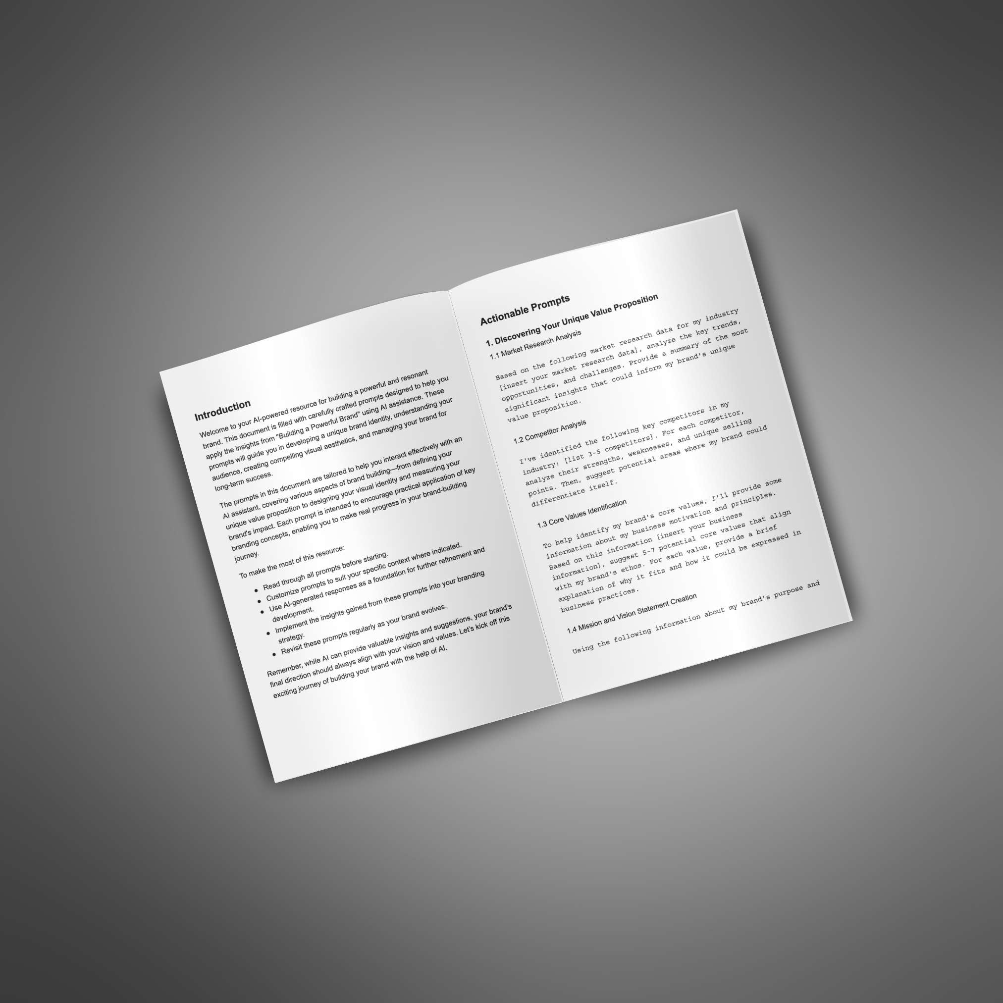 Building a Powerful Brand - Prompts