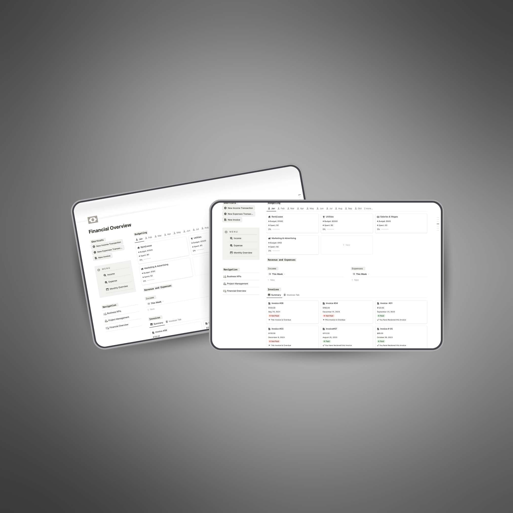 Business Finance Dashboard