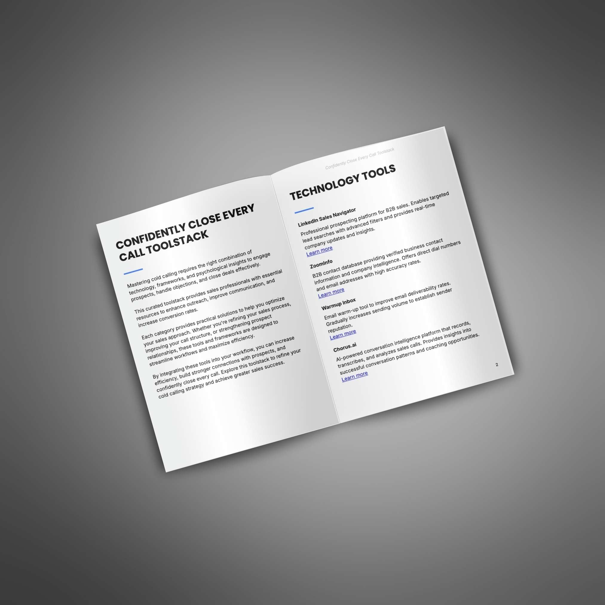 Confidently Close Every Call - Toolstack