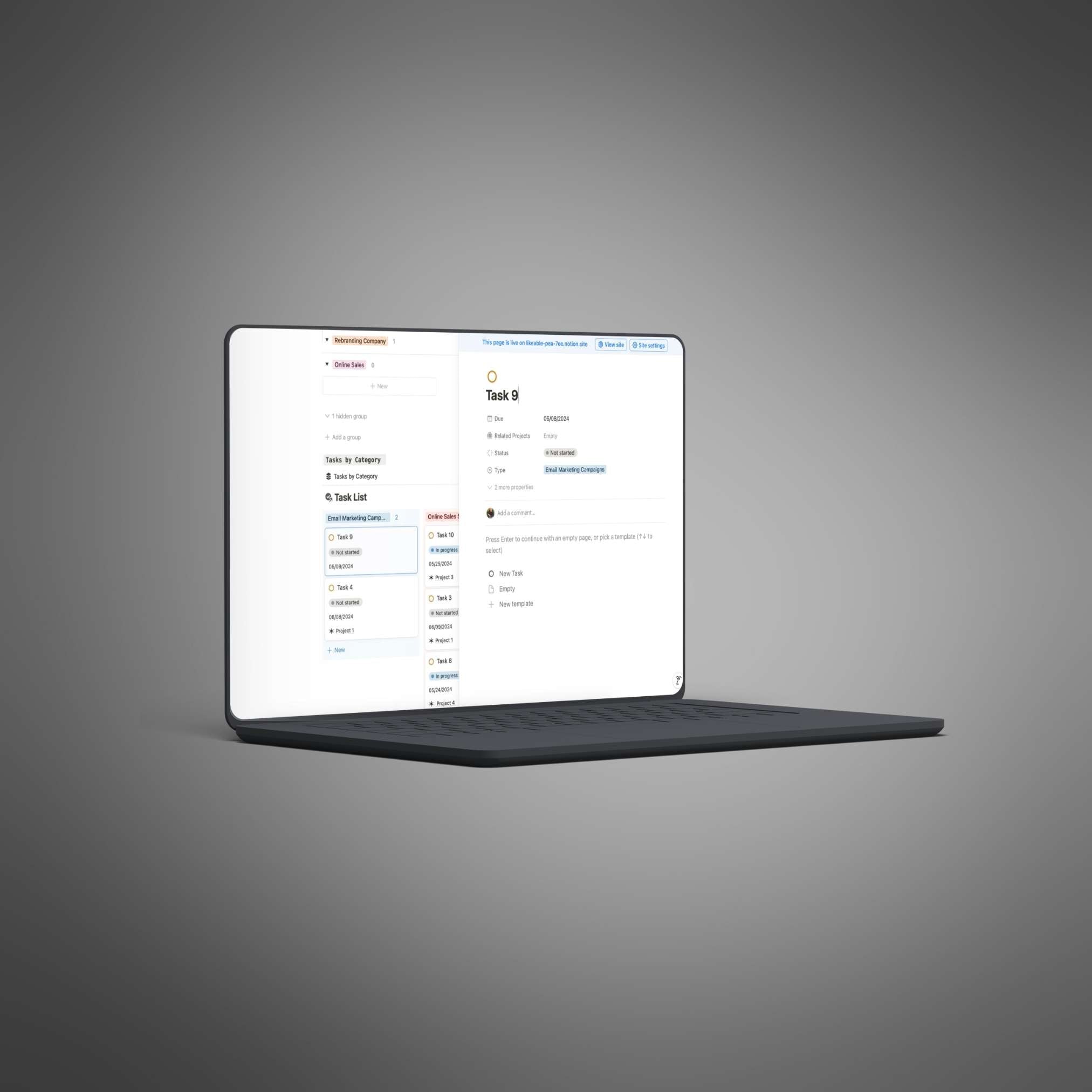 Project Progress Dashboard