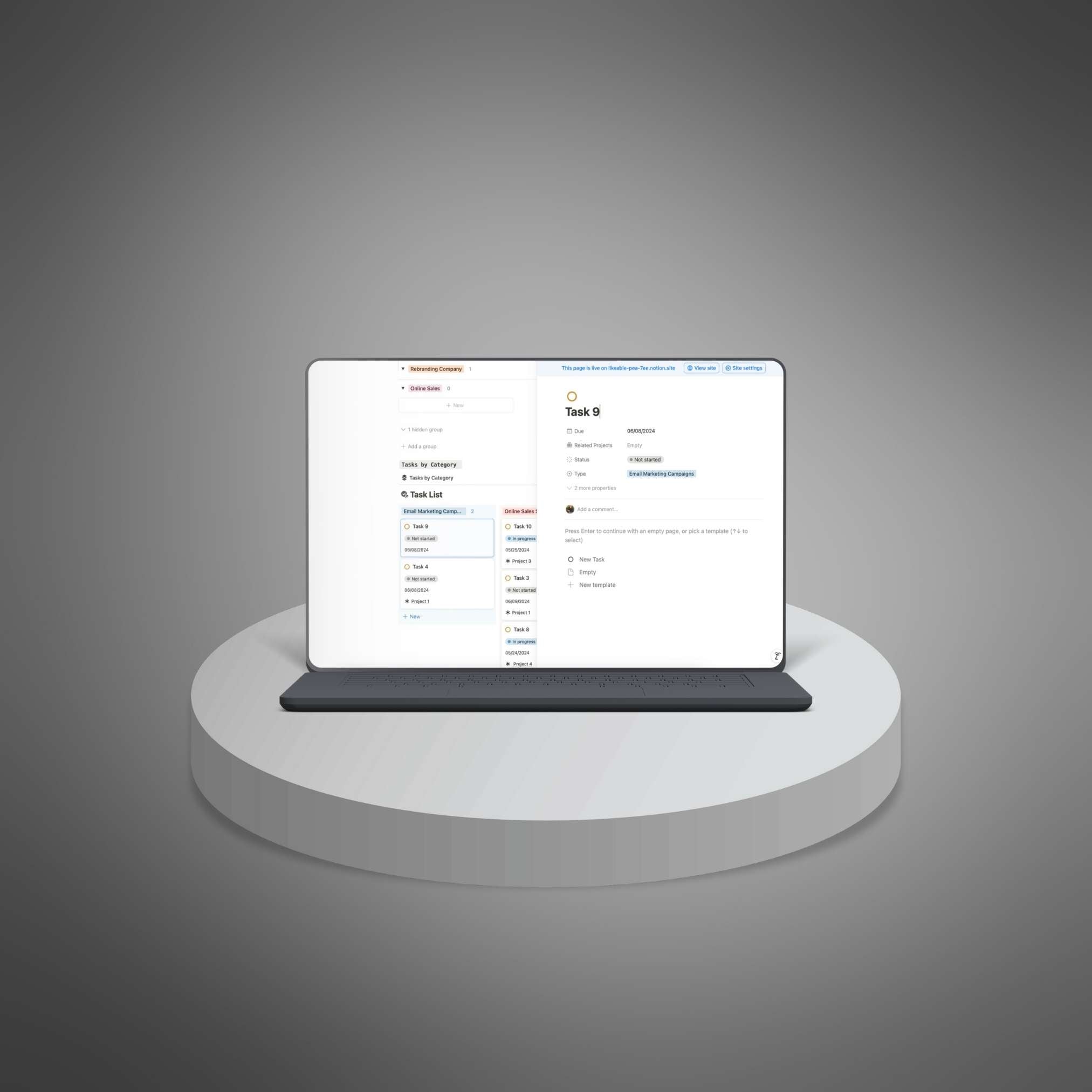 Project Progress Dashboard