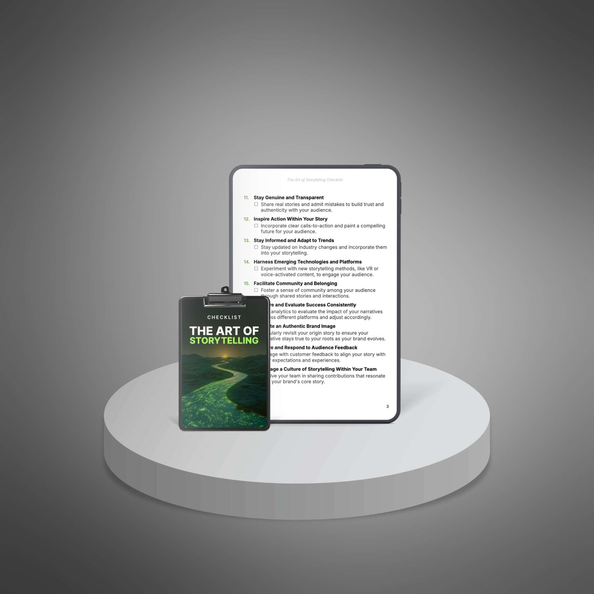 The Art of Storytelling - Checklist