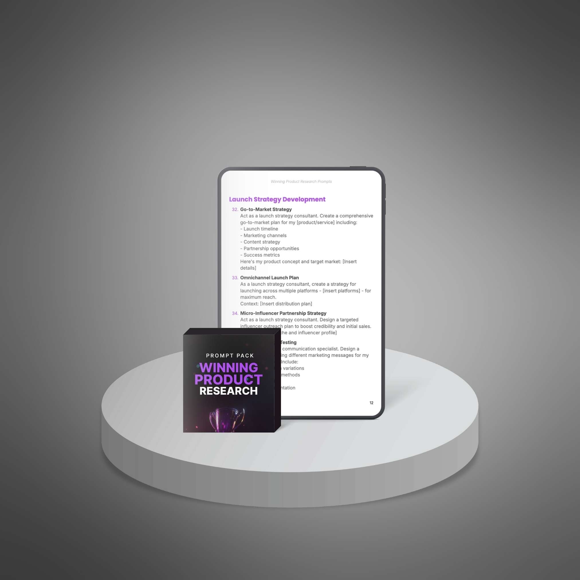 Winning Product Research - Prompts