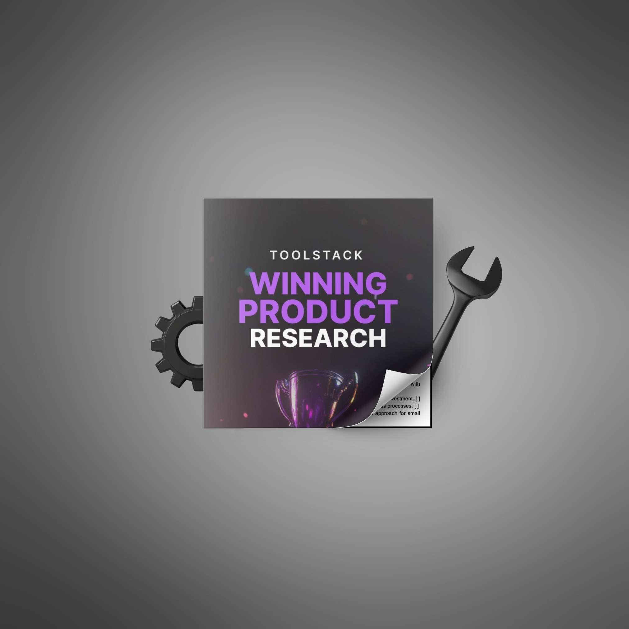 Winning Product Research - Toolstack